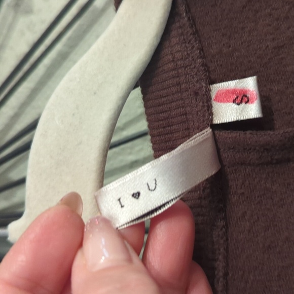 Kleen Brown Button Down Top Cotton Pockets Breathable Lagenlook Small Minimalist - Picture 4 of 13